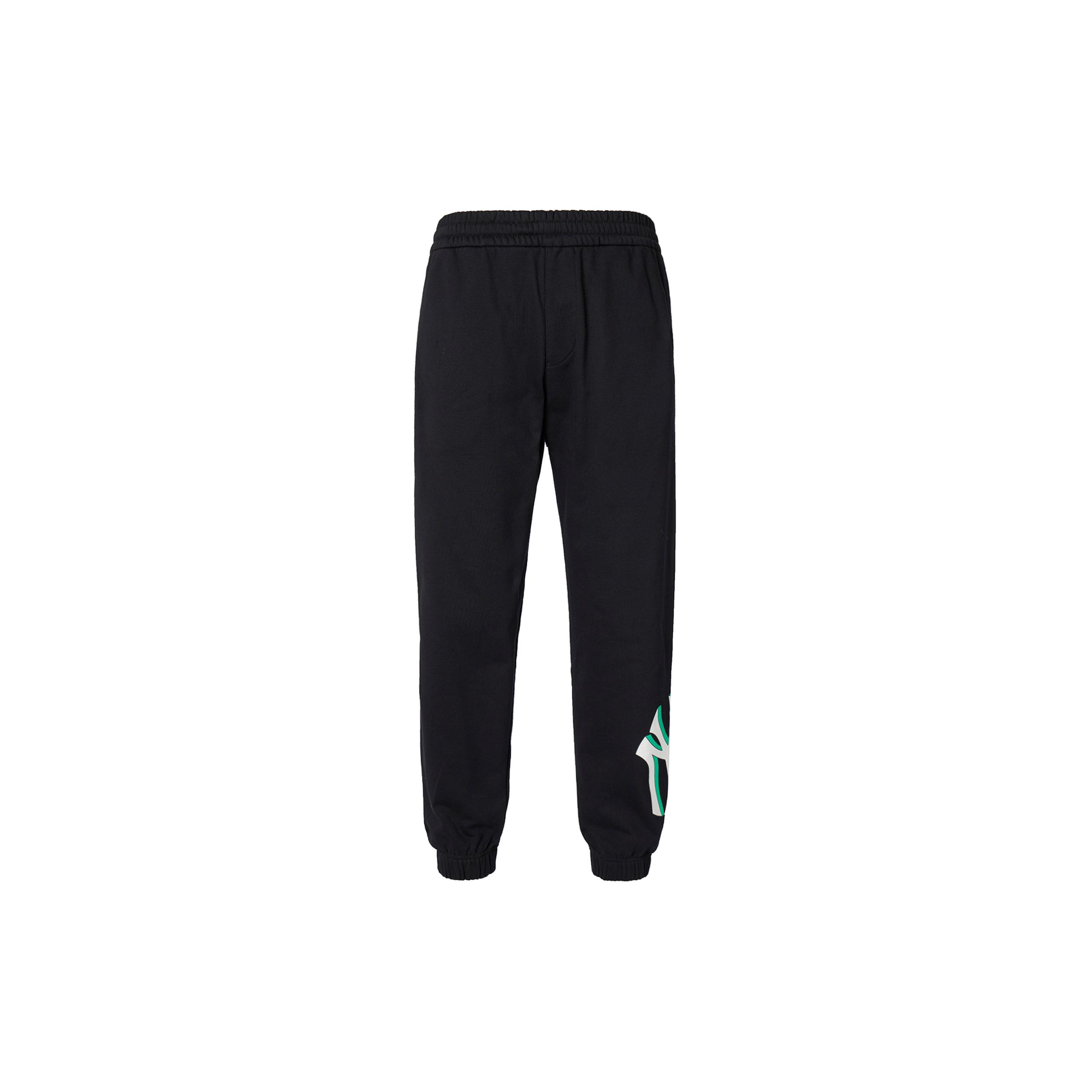 MLB Base Logo Casual Pants Unisex Black Moderate Straight Fit Pants 3APTB0224-50BKS M