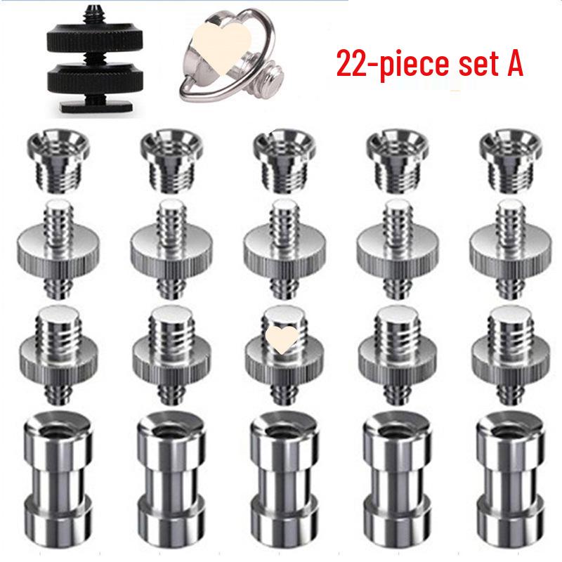 1/4 to 3/8 Hot Shoe Camera Tripod Screw Set