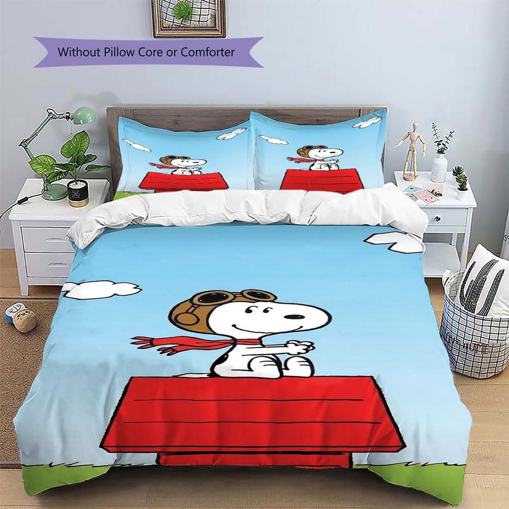 Snoopy Family Portrait Comfortable and Warm Bedding Set The Perfect Choice for Decorating Your Bedroom and Creating A Happy Home