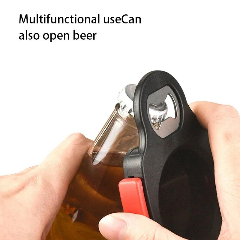 2024 Fashion 2-in-1 Can Opener For Canned Beer And Beverage Portable Rotary Can Opener Beer Bottle Opener Bottle