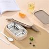Bento Boxes Double Layer Student Food Storage Container Keep Warm Sealing Boxes 304 Stainless Steel Lunch Box for Office