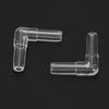 30PCS Set 4MM Aquarium Air Tubing Splitter Plastic Transparent L Shape Adapter Straight Head Air Valve Connector Aquarium