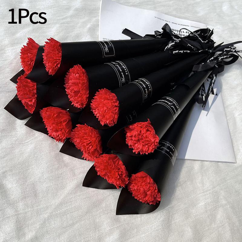 Artificial Soap Rose Bouquet Little Bear Soap Flower Diy Flower Bouquets Wedding Mother'S Day Valentine'S Day Gift Souvenirs