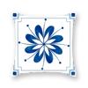 Blue Mandala Flower Geometric Print Pillowcase Living Room Sofa Bedroom Car Office Cushion Cover Home Decoration Ornament