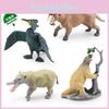 Detailed Pvc Extinct Animal Model Set Including Saber Tooth Tiger And Mammoth