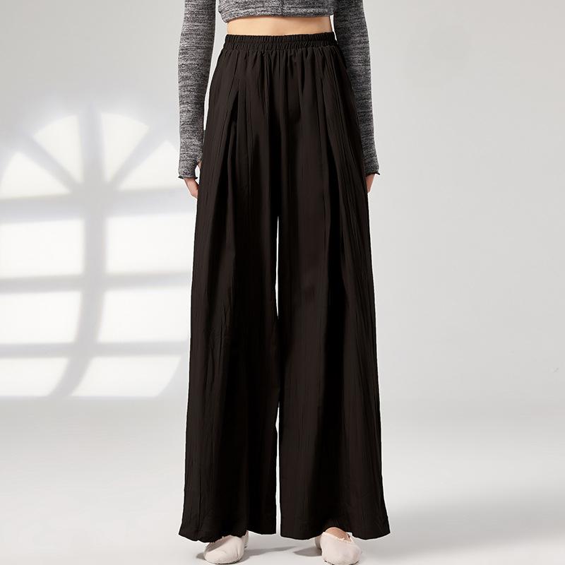 7 Colors Spring Women's Casual Wide-leg Pants, Chinese Classical Dance Clothes, Body Women's Dance Pants, Pleated Design
