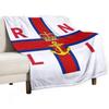 Royal National Lifeboat Institution Flag Second 2 Throw Blanket Christmas Gifts Custom Bed Linens Flannel Fabric Blankets