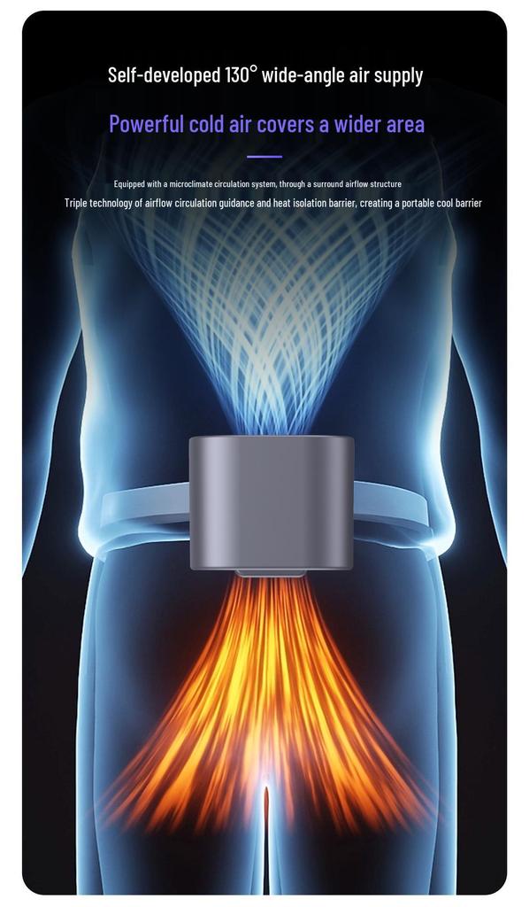 High-Power Multifunctional Portable Fan: Desktop, Clip-On, Long Battery Life, Waist Hanging