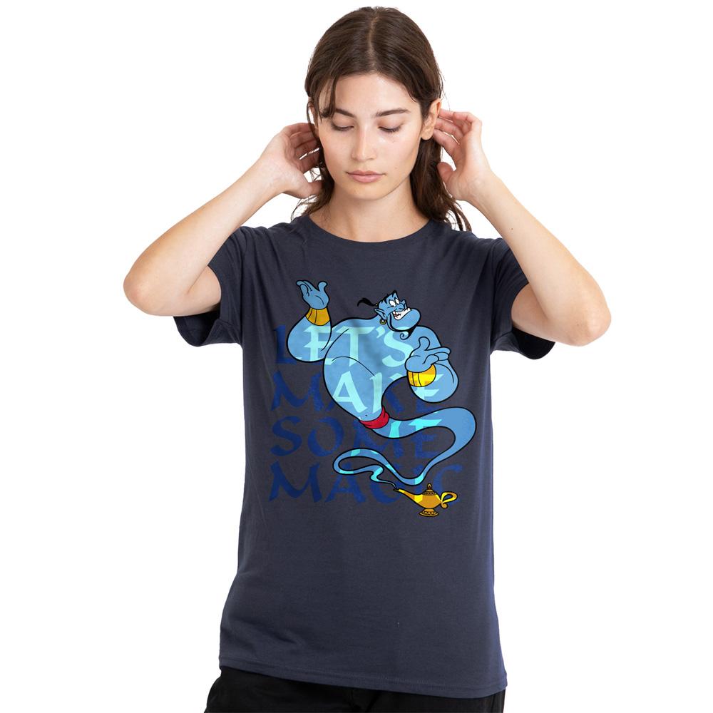 Aladdin Womens/Ladies LetÂ´s Make Some Magic Genie T-Shirt
