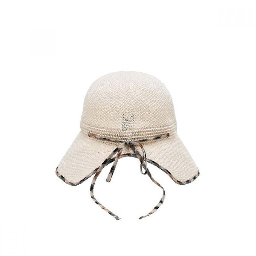 Daks Brown Line Color Mixed Cotton Bonnet Hat Dbhe4e149w1