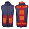 Winter Neue Herren Stehkragen Heizweste 9 Zonen Elektrisch Beheizte Baumwollweste Intelligente Konstante Temperatur Heizung Thermojacke