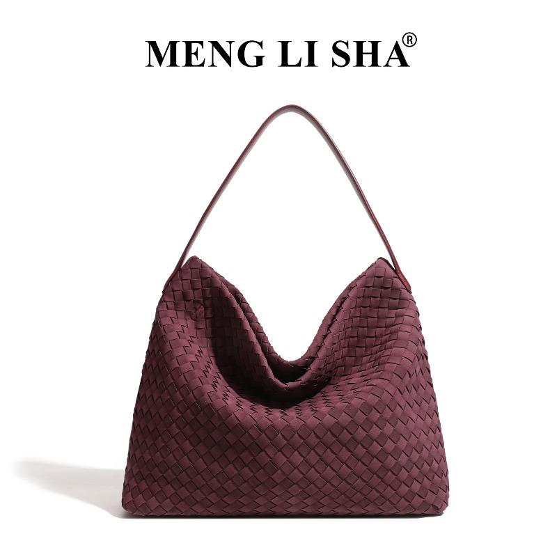 New large-capacity tote bag, hand-woven bag, light luxury and high-end shoulder messenger bag, trendy handbag.