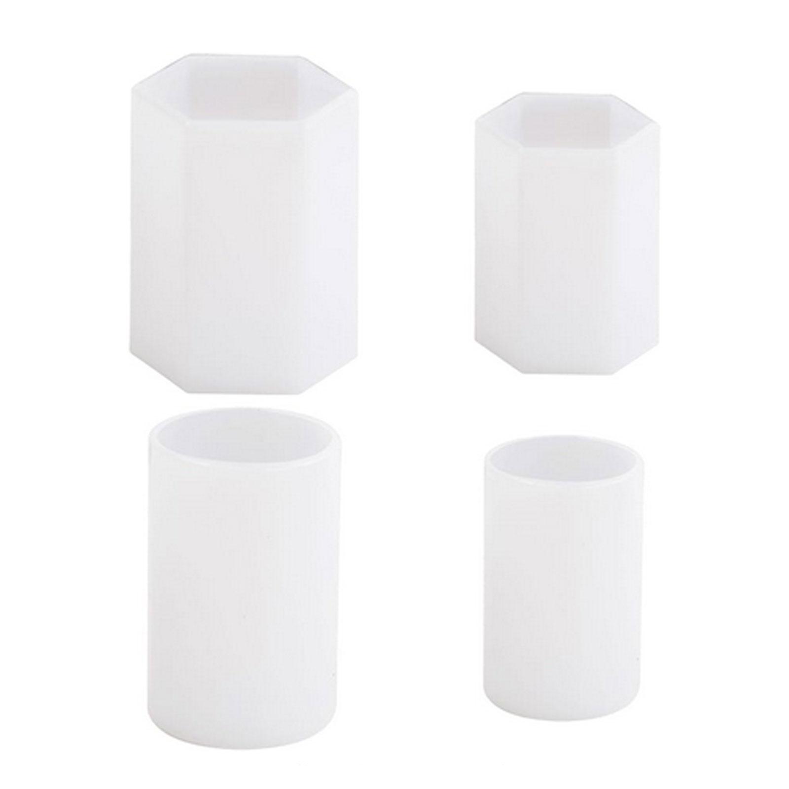 4pcs/set 3D Pillar Bubble Silicone Candle Moulds Wax Casting Kit Aromatherapy Soap Insect Specimen