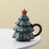 Ceramic Christmas Tree Mug, Children's Creative Small Gift for Girls To Give Valentine's Day Gift Cute and Small Designed Object