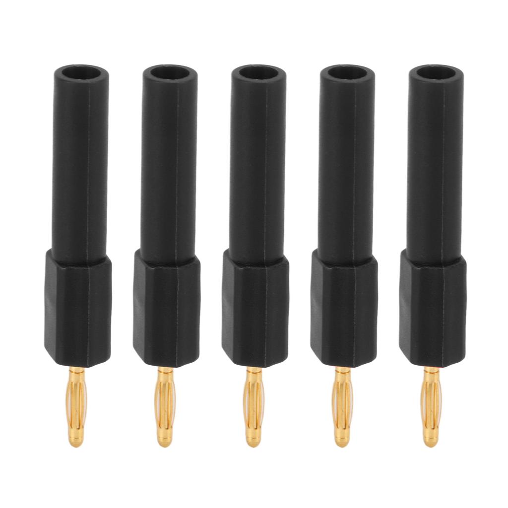 5Pcs Convert Banana Plug Strong Connectivity Good Conductivity 2mm to 4mm Conversion Banana Plug