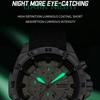 Luxus Herren Armbanduhr Quarz Original Silikonarmband Herrenuhren Datum Chronograph Wasserdicht Leuchtend Mann Uhr Männlich+Box