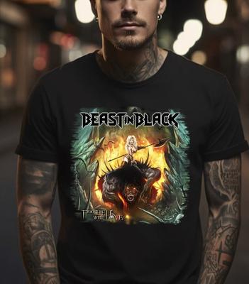 Beast In Black Band Black T-Shirt, S-5XL Unisex T-Shirt