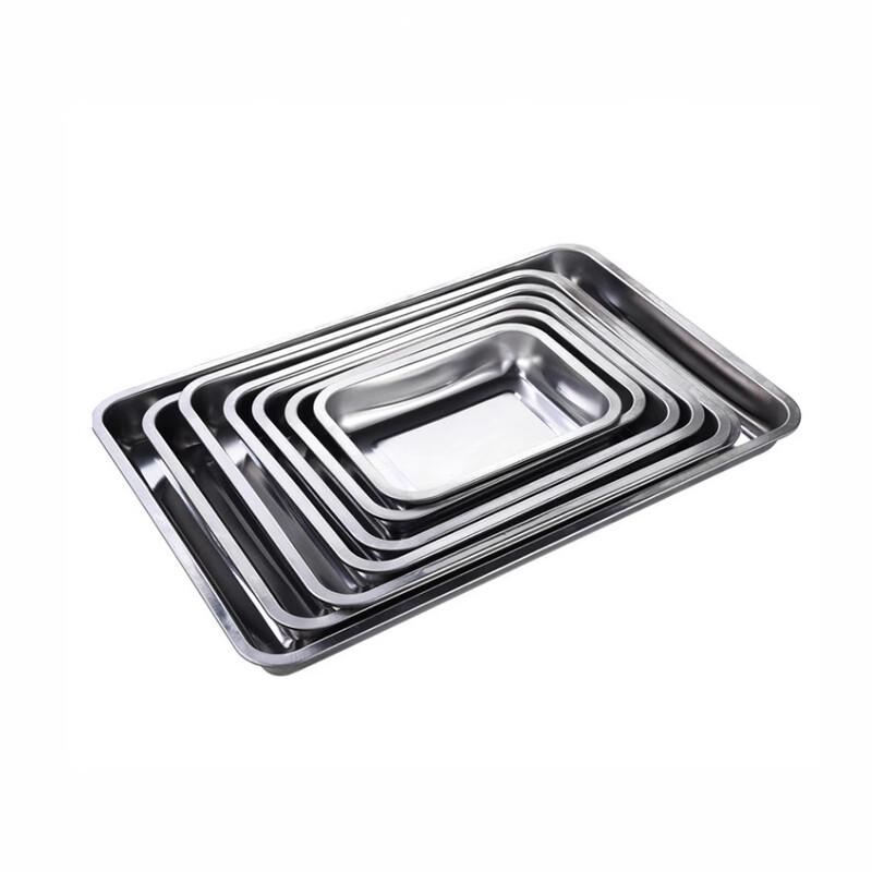 Langxi Stainless Steel Commercial Square Serving Tray