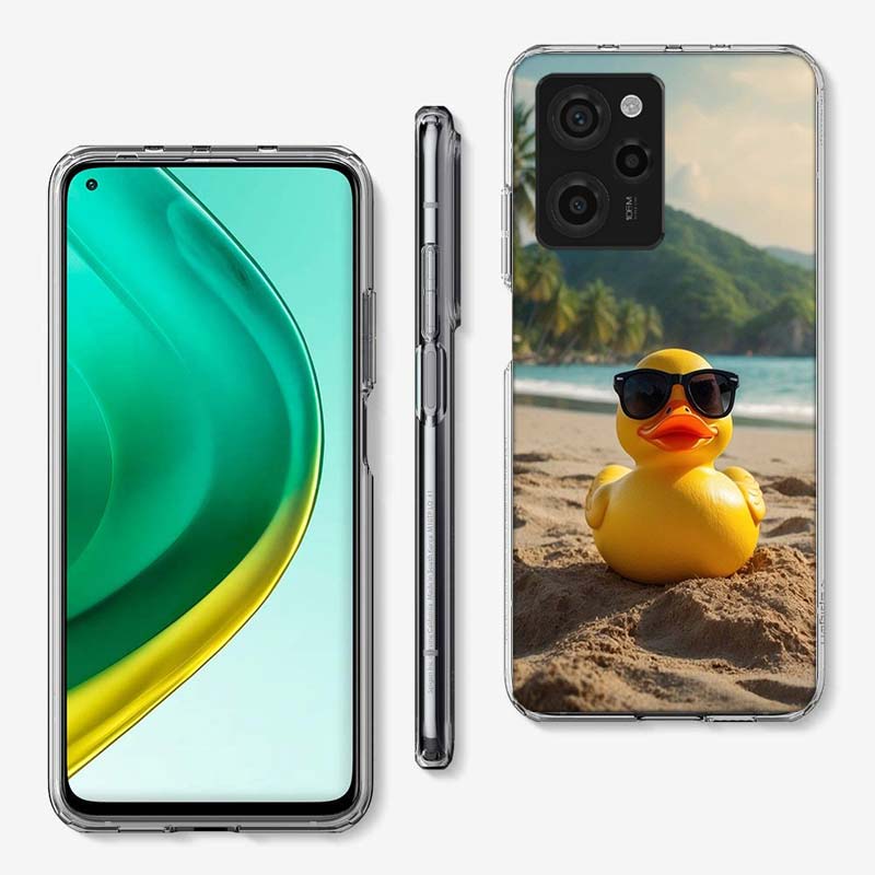 Rubber Ducks Floating in the Swimming Pool Cover Phone Case For Xiaomi Poco M8 M7 M6 M4 M3 X7 X6 X4 Pro F7 Ultra M5S Mi 14 14T 1