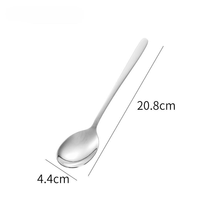 304 Stainless Steel Spoon Long-handled Household Spoon Dining Spoon Stirring Spoon