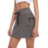 Hiking Skirt High Waisted Golf Dressy Casual With Zipper Pockets Workout Sport Quick Dry Skirts
