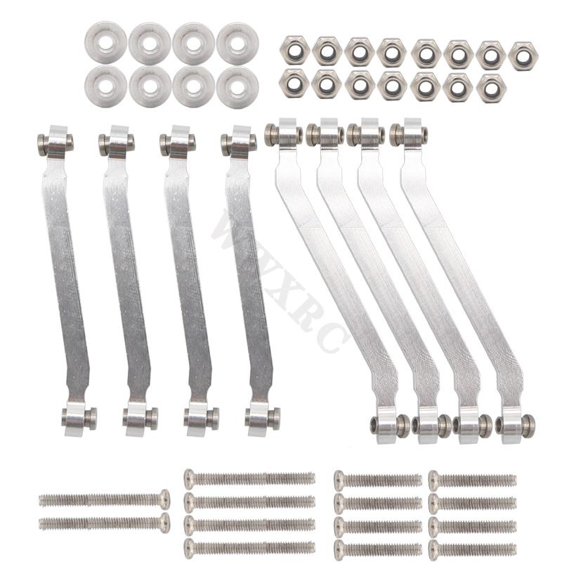 WWXRC Metal Chassis Pull Rods Drag Link Suspension for MN D90 D91 D96 D99 D99S MN90 MN99S 1/12 RC Car Upgrade Parts