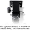 CZC AUTO Hitch Receiver Pin Lock, Right Angle 1/2" And 5/8" Dual P For Class I II III IV 1-1/4" 2" And 2-1/2" Receiver, Compatible With Bike Rack