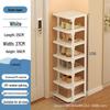 Compact No-Install Plastic Shoe Rack for Doorways and Small Spaces