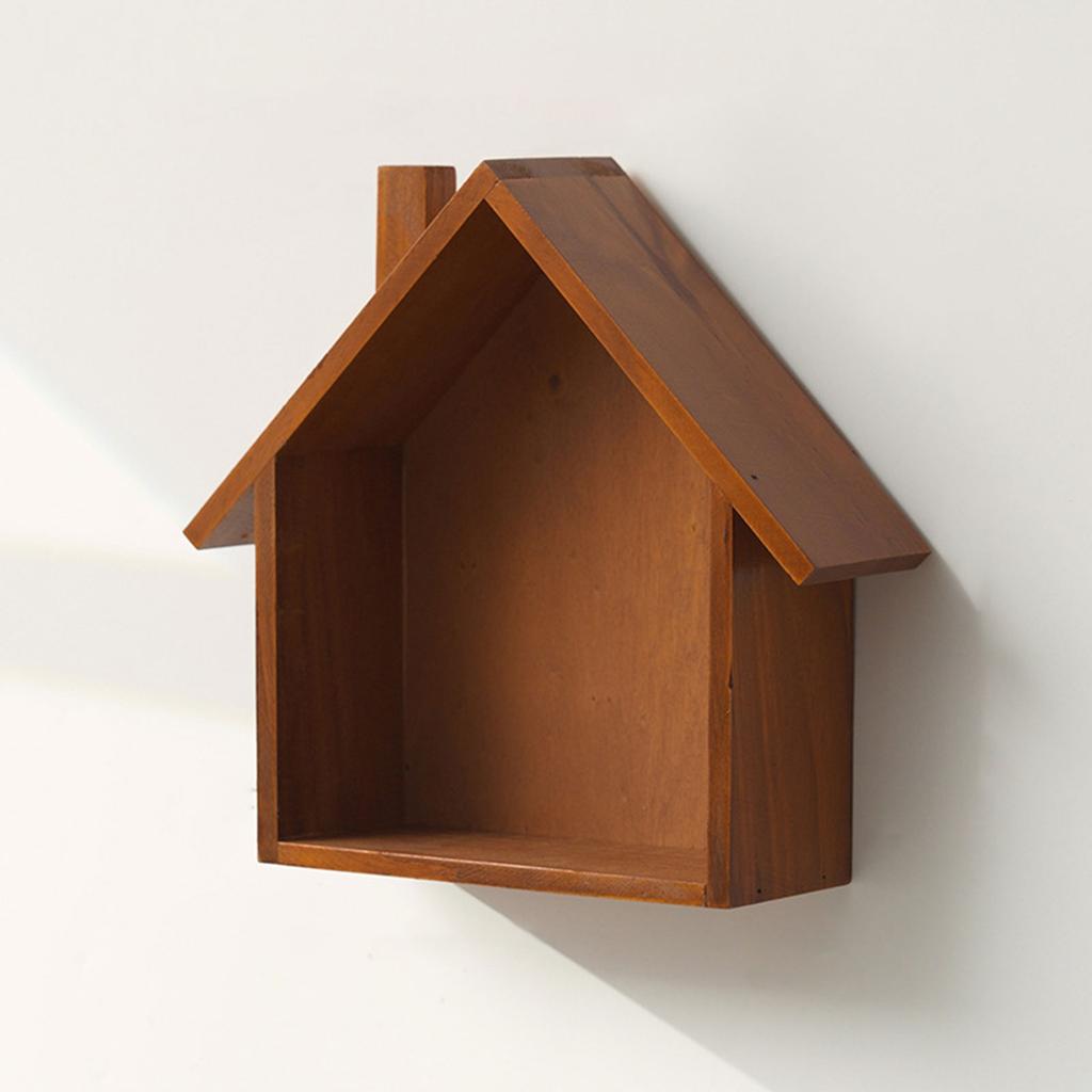 Small Houses Shelf Wood Materials Organizers Wall Mounted Designs for Home Decorative and Functional Storage Solution