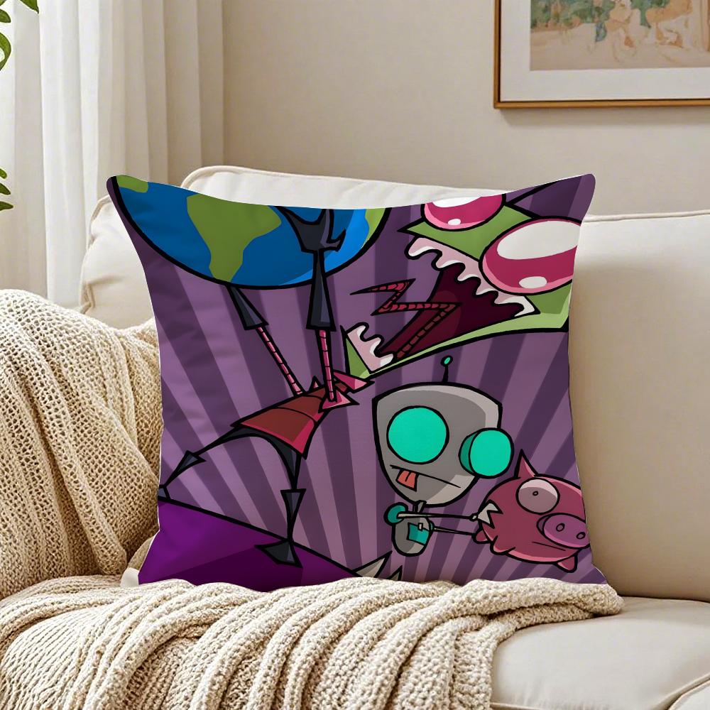 Animation I-Invader Cushion Cover Pillowcase Anti-Dustmite Living Room Sofa Decor Cushion Room