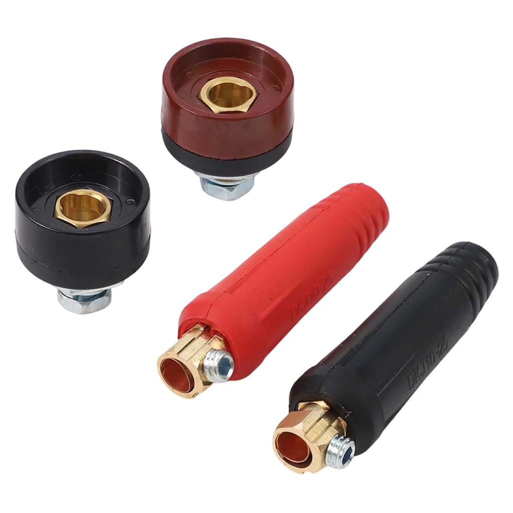 4PCS TIG Welding Accessory Cable Panel Connector Socket DKJ10-25 & DKZ10-25 200A Quick Fitting Connector Soldering In Stock