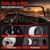 LED Backlight Fuel Tank Meter Black Boat Fuel Gauge Waterproof Fuel Level Gauge  Truck