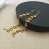 Retro Ethnic Long Tassel Rhinestone Zirconia Earrings for Women - Court Style Statement Drops