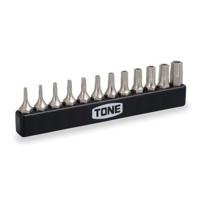 Conjunto de bits Torx TONE BTTH12S Inserção de bits 12 itens tipo T (tipo à prova de violação) Conteúdo