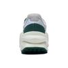 Zapatillas Deportivas Casuales de Caña Baja Antideslizantes Resistentes a la Abrasión Li Ning Square para Hombre Blancas Verdes AGCT015-2