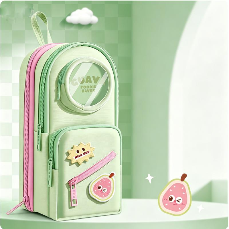 New Cute Multi-layer Large Capacity Pencil Case, Multifunctional Stationery Box for Girls & Kids