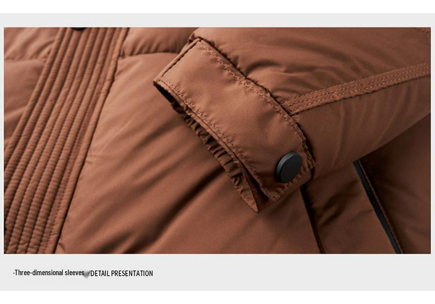 Men's Hooded Puffer Jacket 2024 Winter Fashion - Casual, Loose, Warm Down Jacket for Mid-Aged & Young Men