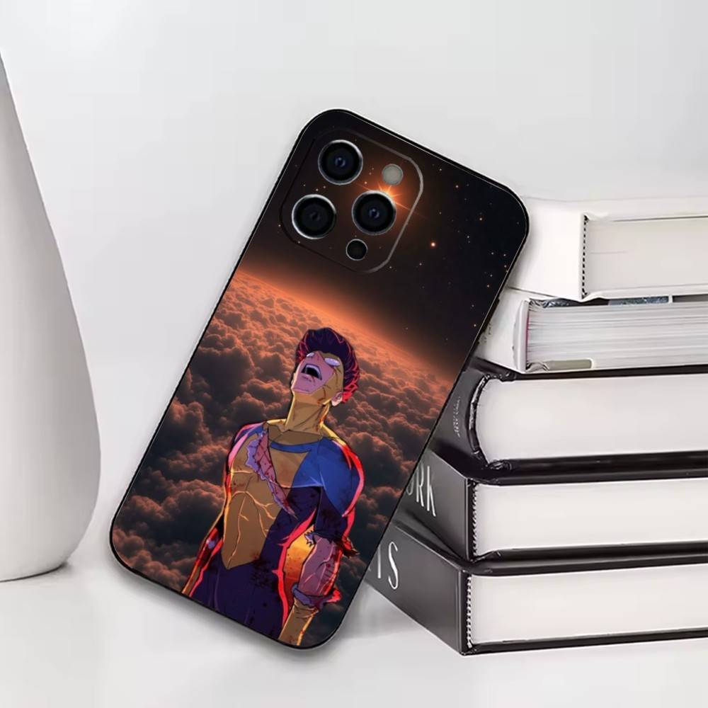 I-Invincible Phone Case For iPhone17,16,15,14,13,12,11 Plus,Pro Others Soft Black Cover