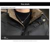 Men's Warm White Duck Down Jacket with Short Stand-Up Collar - Trendy Winter 2025 Arrival