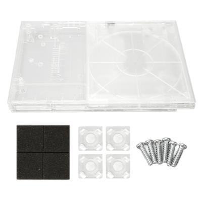 For PS Slim Clear Case DIY Replacement Transparent Game Console Shell for Retro Video Game Console