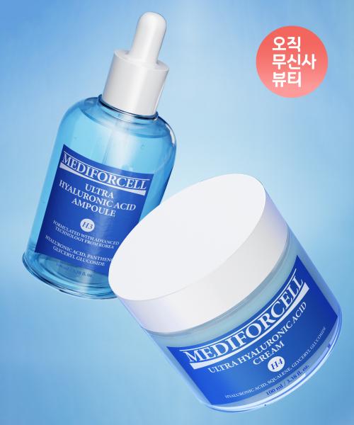 

Mediforcell [set Of 2] Ultra Hyaluronic Acid Cream 100ml + Ampoule 100ml NONE