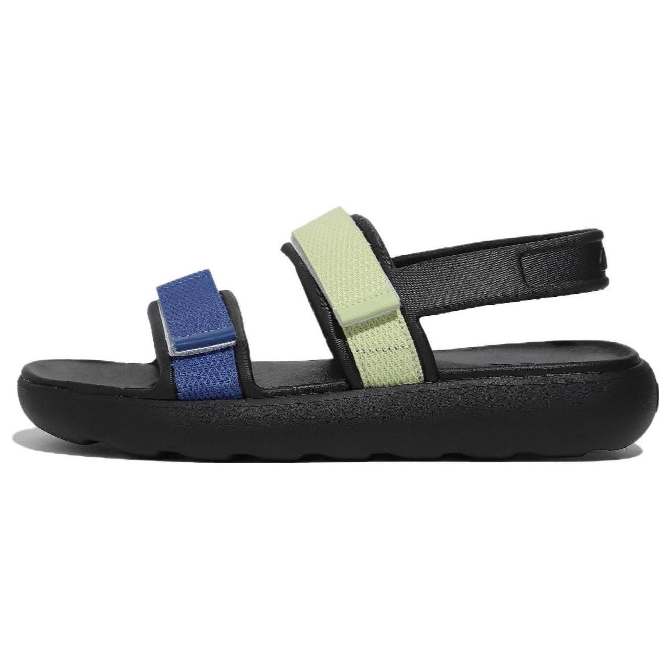 FILA Drifter Tube Sandals Slip Resistant Abrasion Resistant Sports Sandals Unisex Black Blue Korean Style 1SM02573F_001 230