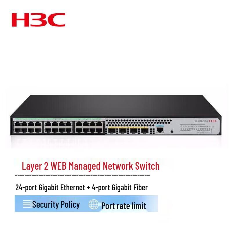 H3C S5008PV6-EI-HPWR 8-Port Gigabit PoE Switch