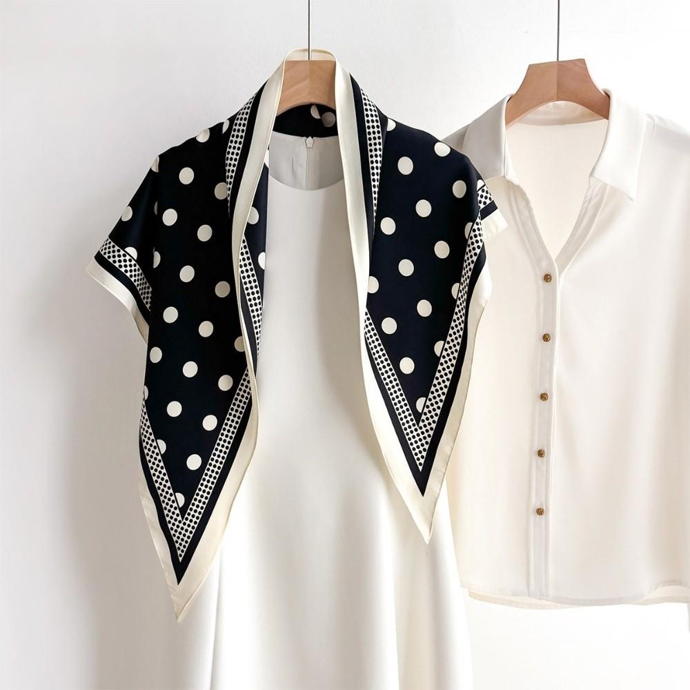 Printed Polka Dot Triangle Scarf Thin Jeans Waist Belt Vintage Waist Tying Scarf  Club