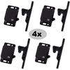 MELLYK RV Drawer Latch, 10 LB Pull Force Holder for RV Cabinet Doors with Mounting Screws, 4 Pack Rv Drawer Latches and Catches, Grabber Catches,
