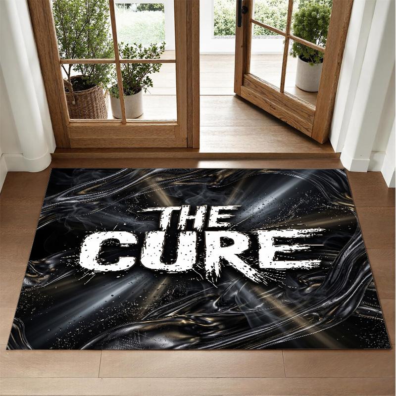 The Cure Design Crystal Velvet Rug Soft Decorative Mat for Bedroom Entrance