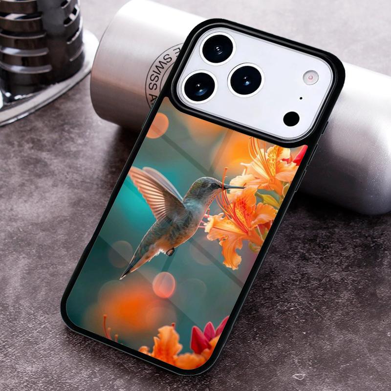 Hummingbird soft Phone Case for iPhone 17 16 15 Pro Max Air 14 13 12 11 Plus Shockproof Cover