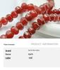 Natural A-Grade Irregular Red Agate Lantern Beads for DIY Bracelets, Necklaces, and Jewelry Accessories.