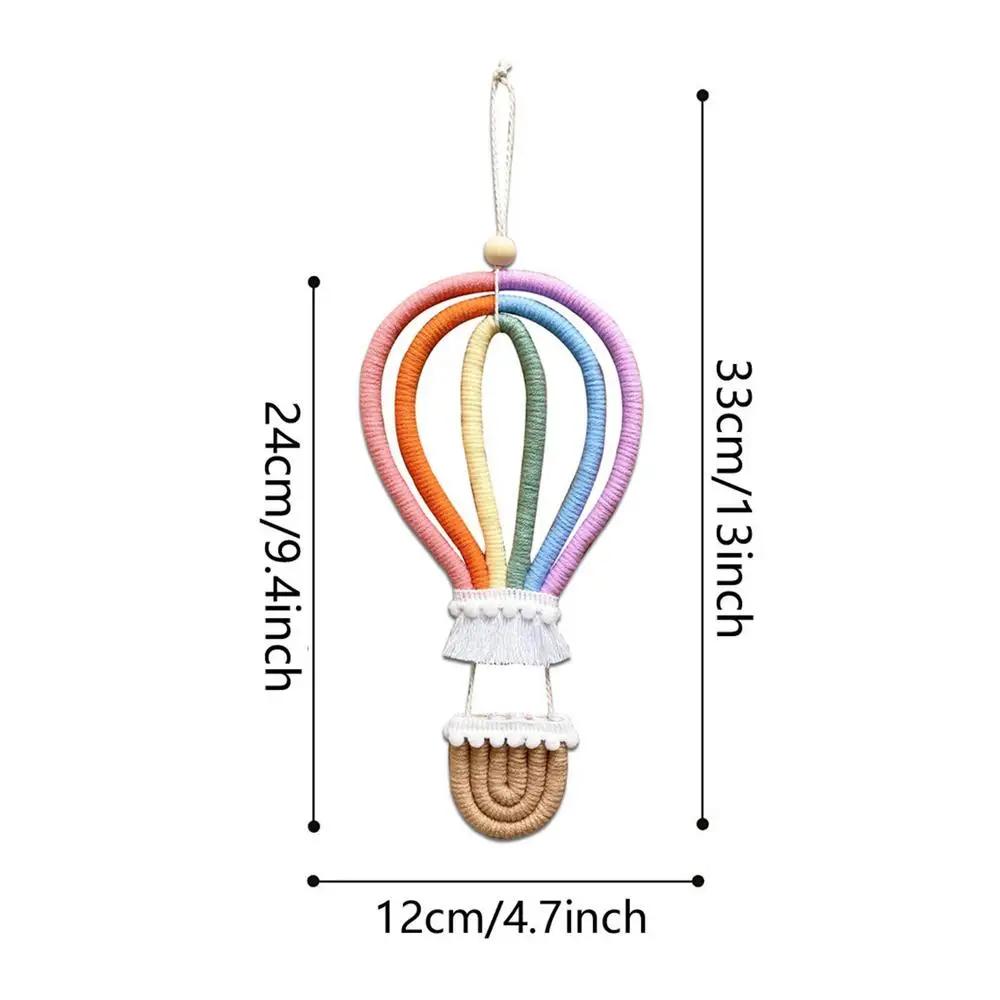 INS Макраме Радужный Воздушный Шар Подвесное Украшение Радужный Шар Декор Стены для Детской Комнаты Скандинавский Декор Комнаты