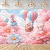 Pink Teddy Bear Photography Backdrop Sweet Dreamy Birthday Party Decoration Background Baby Shower Photo Booth Banner Supplies